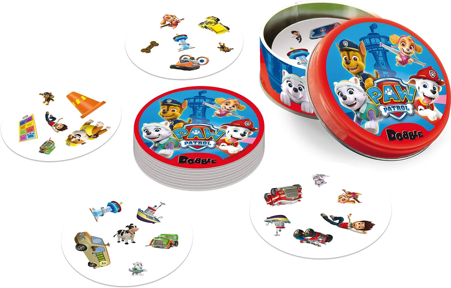 Dobble Paw Patrol Kartenspiel Eco-Sleeve ab 6 Jahren