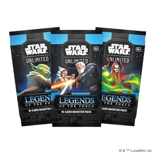 Asmodee Star Wars Unlimited Legends of the Force Booster 16 Karten Jedi Sith