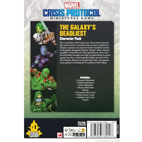 Marvel Crisis Protocol Galaxy's Deadliest Charakter-Pack Erweiterung