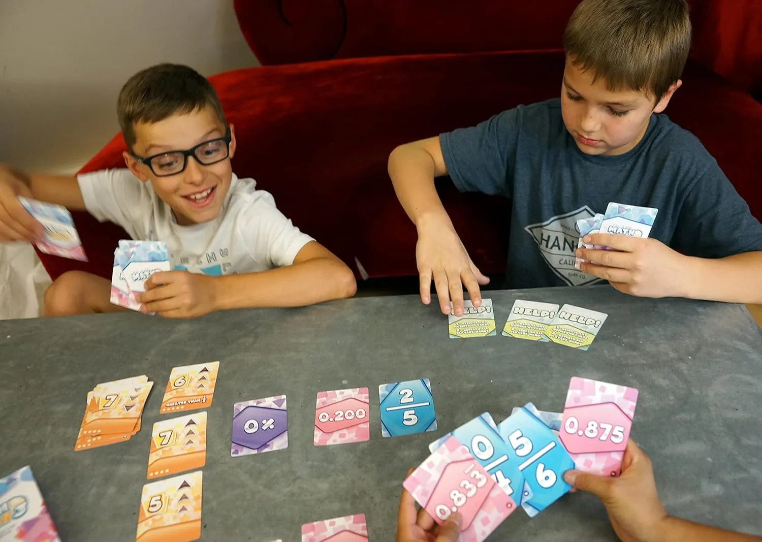Genius Games Math Rush 3 Kartenspiel Brüche Dezimalzahlen