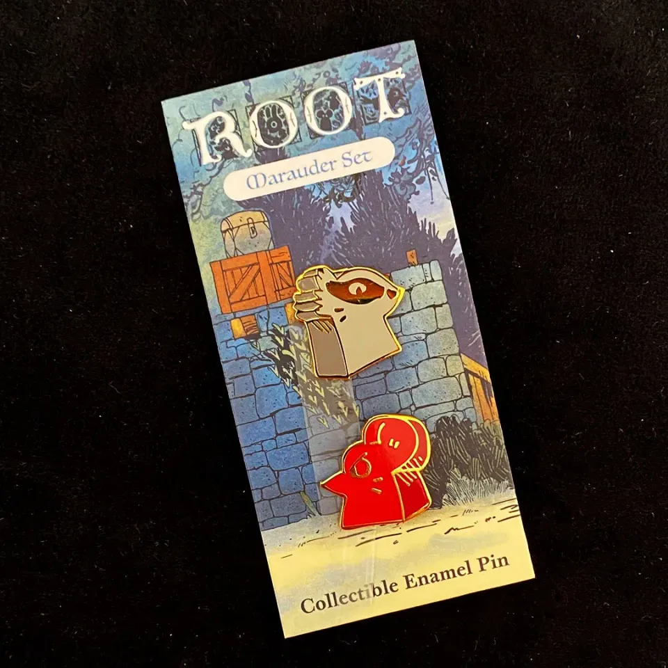 Leder Games Root Marauder Meeple Pins 2er Set Emaille