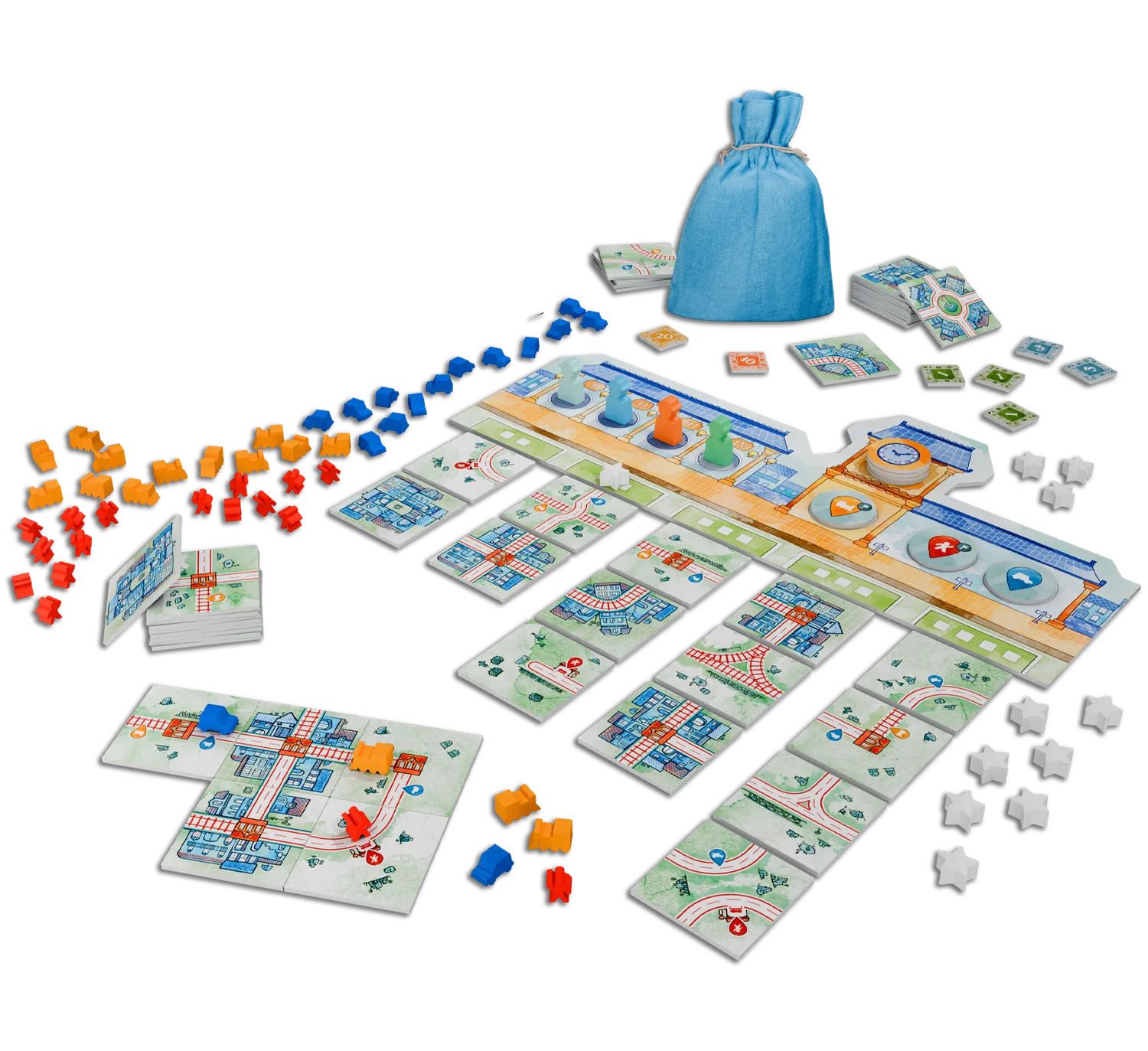 Cranio Railroad Tiles Legespiel Grundspiel Taktik