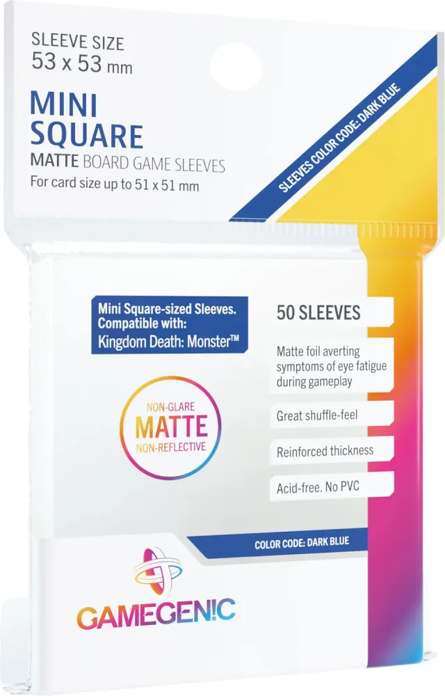 Gamegenic Matte Mini Square Kartenhüllen 50 Stück 53x53 matt