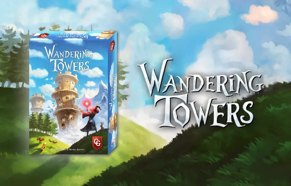 Capstone Games Wandering Towers Brettspiel Zauberer