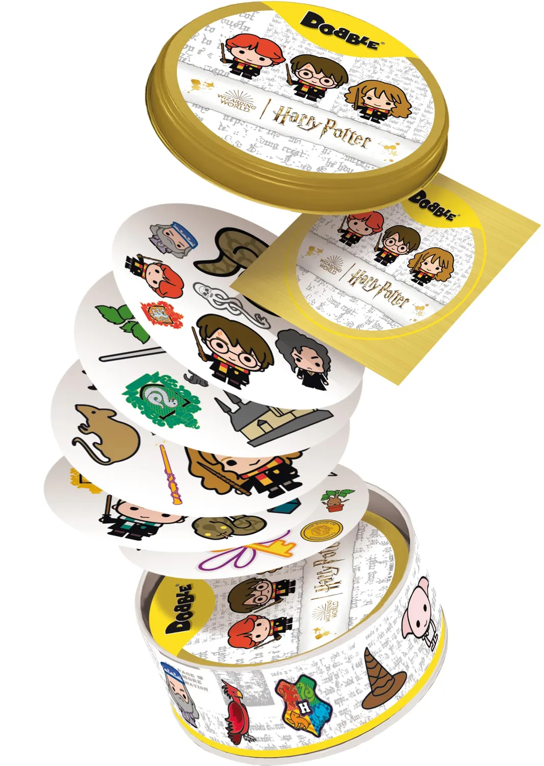 Dobble Harry Potter Eco Sleeve Kartenspiel Hogwarts Edition