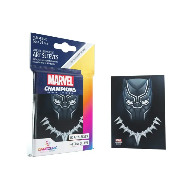 Gamegenic Marvel Champions Black Panther Kartenhüllen 50+1 grau