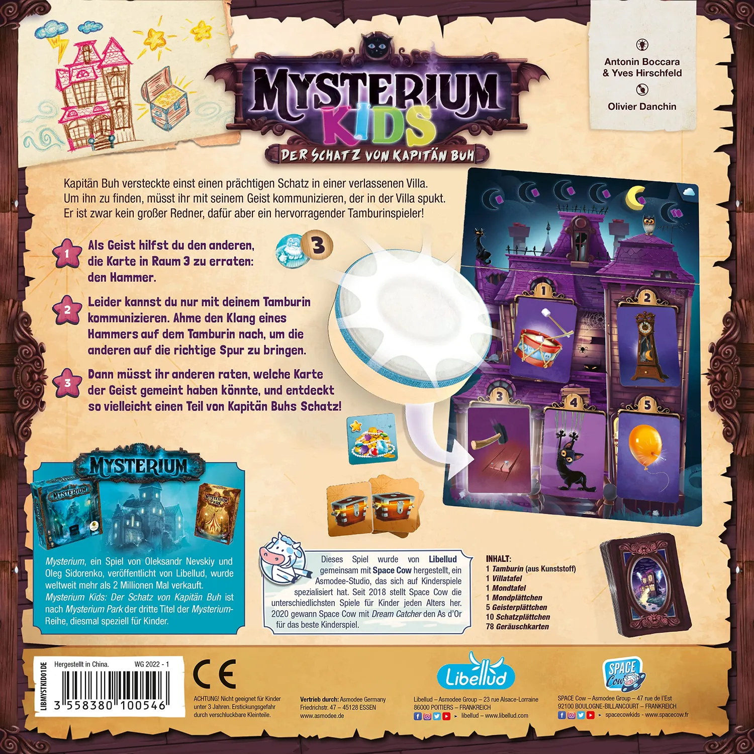 Libellud Mysterium Kids Schatz Kapitän Buh Kinderspiel