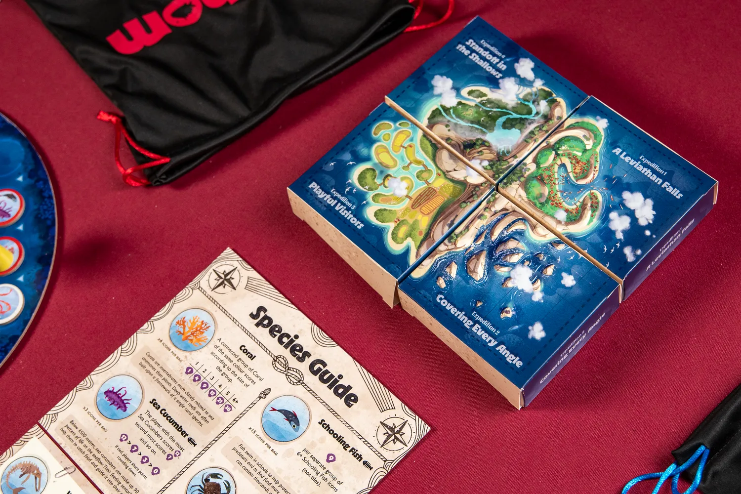 Paper Fort Games Fathom Deluxe Bundle Brettspiel Grundspiel + Holztiles