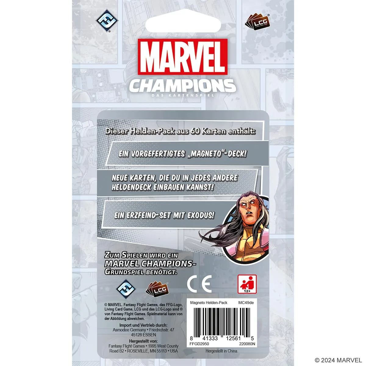 Marvel Champions Das Kartenspiel Magneto Helden-Erweiterung Deutsch
