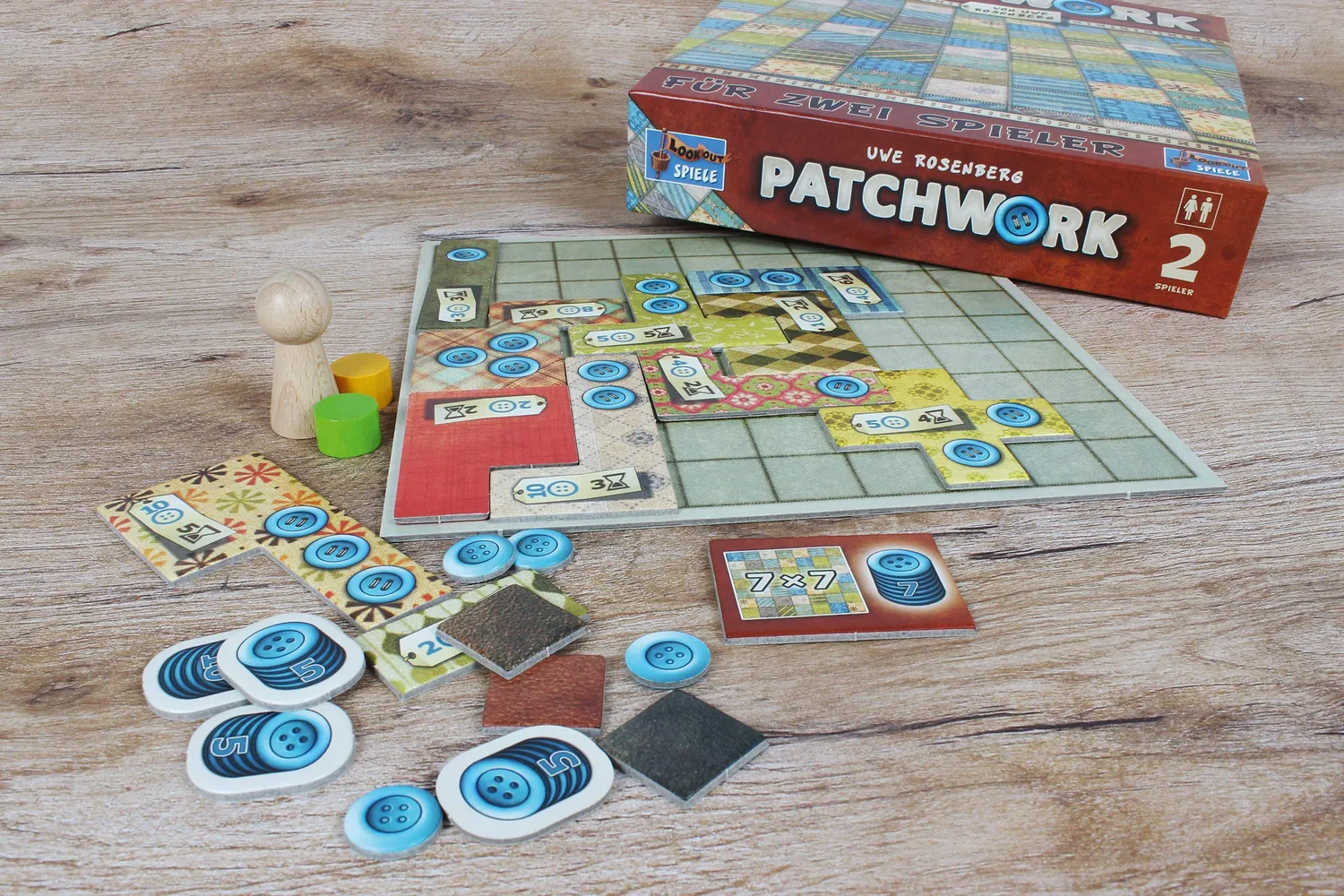 Lookout Patchwork Brettspiel 2 Spieler Uwe Rosenberg