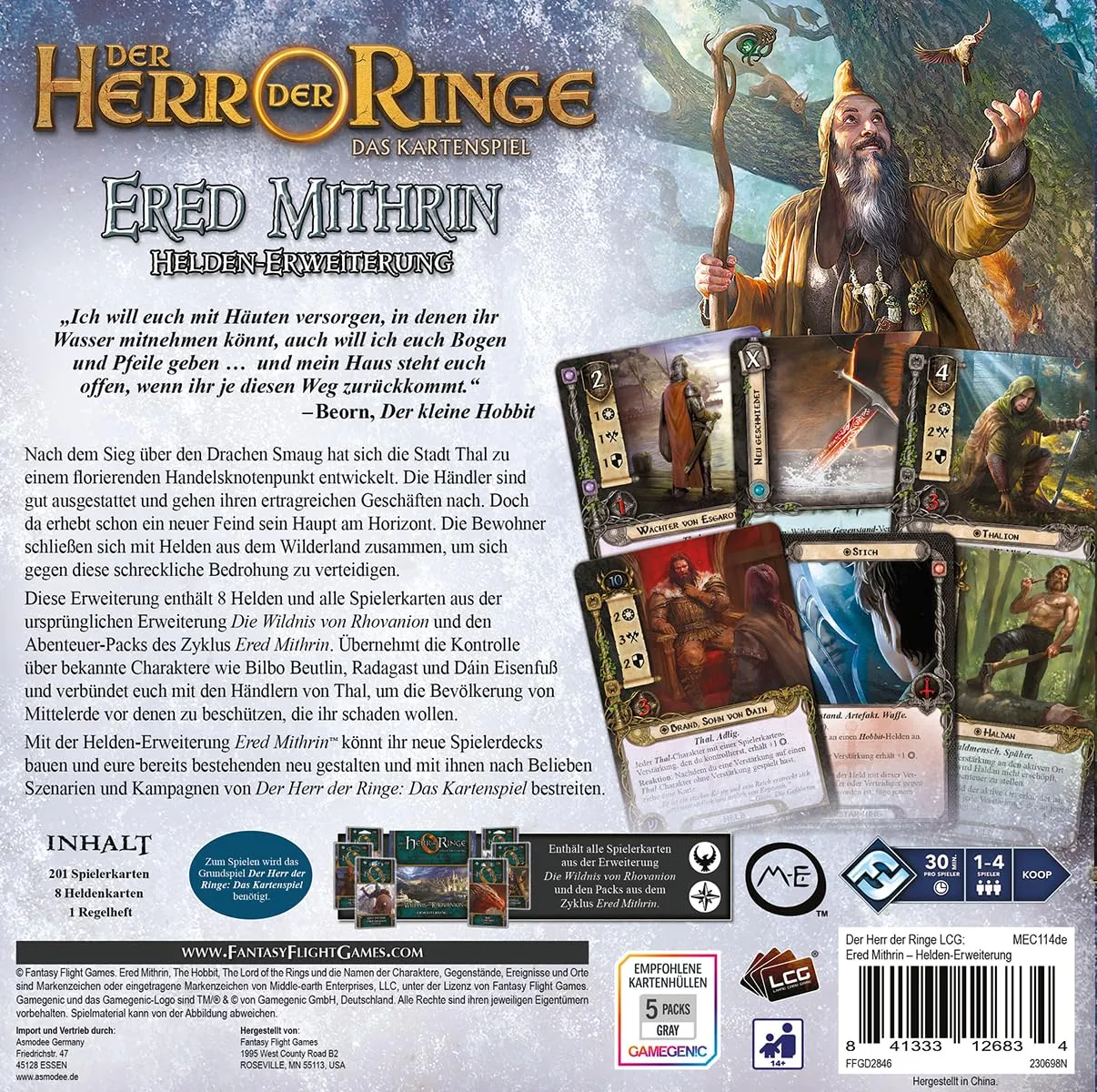 Fantasy Flight Games Herr der Ringe LCG Ered Mithrin Helden-Erweiterung