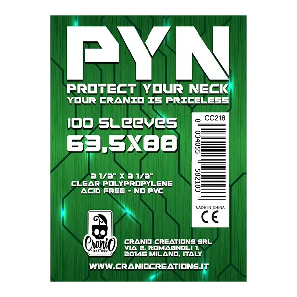Cranio PYN Kartenhüllen 63,5x88 Standard transparent