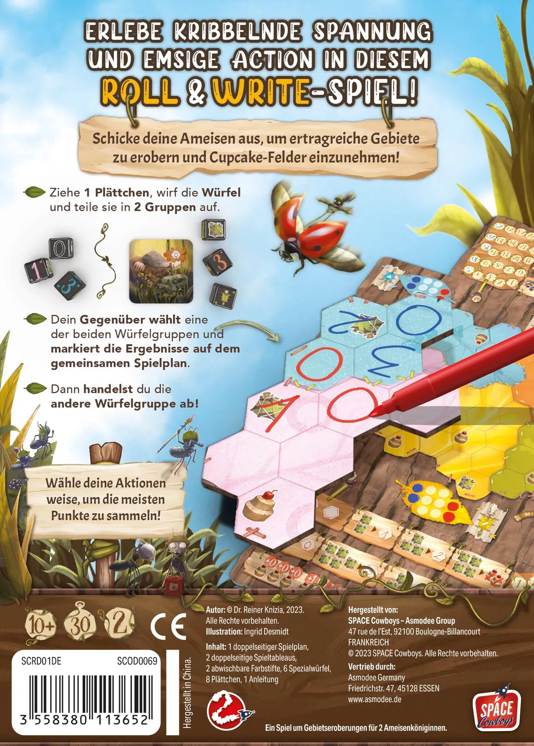 Space Cowboys Marabunta Familienspiel Brettspiel 2 Spieler