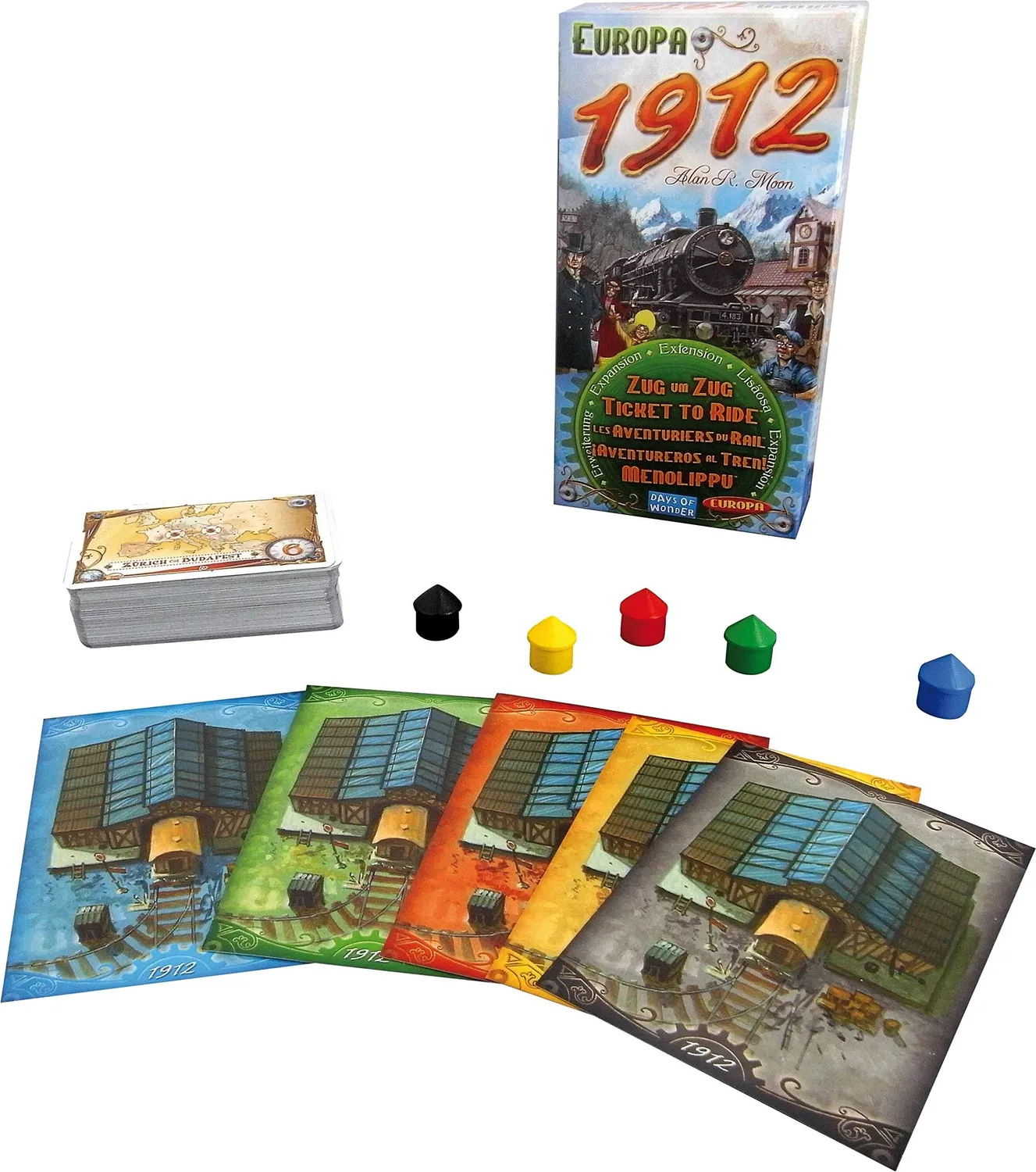 Asmodee Zug um Zug Europa 1912 Erweiterung 2-5 Spieler