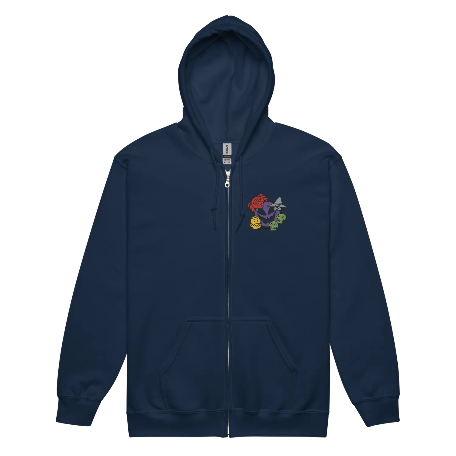 Leder Games Vast Zip-Hoodie Schwarz L Stick
