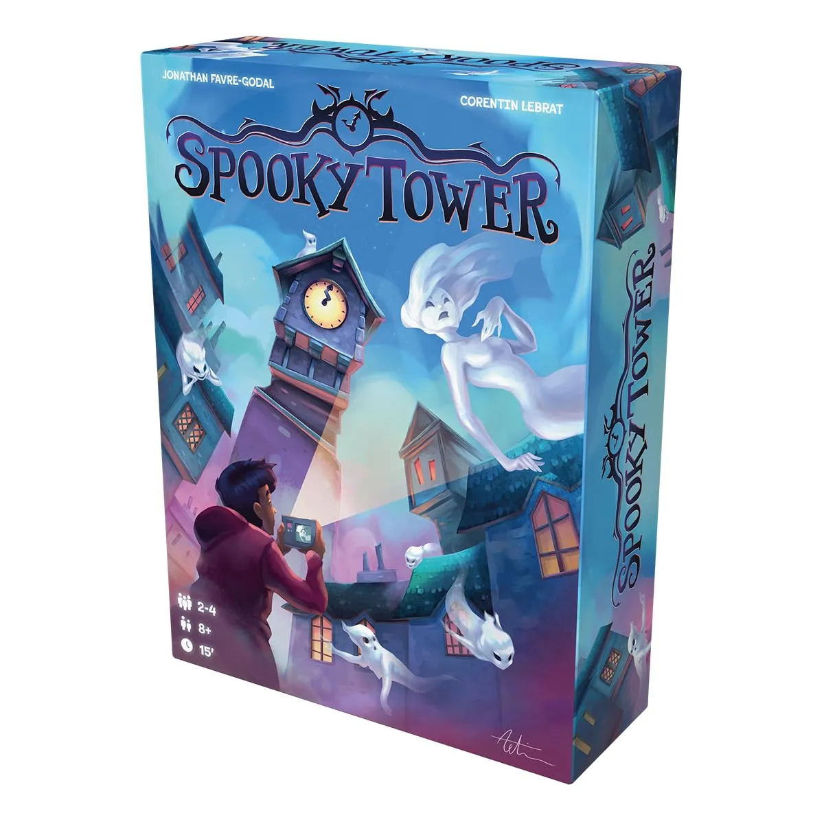 Space Cow Spooky Tower Familienspiel Deutsch 2-4 Spieler Gruselturm