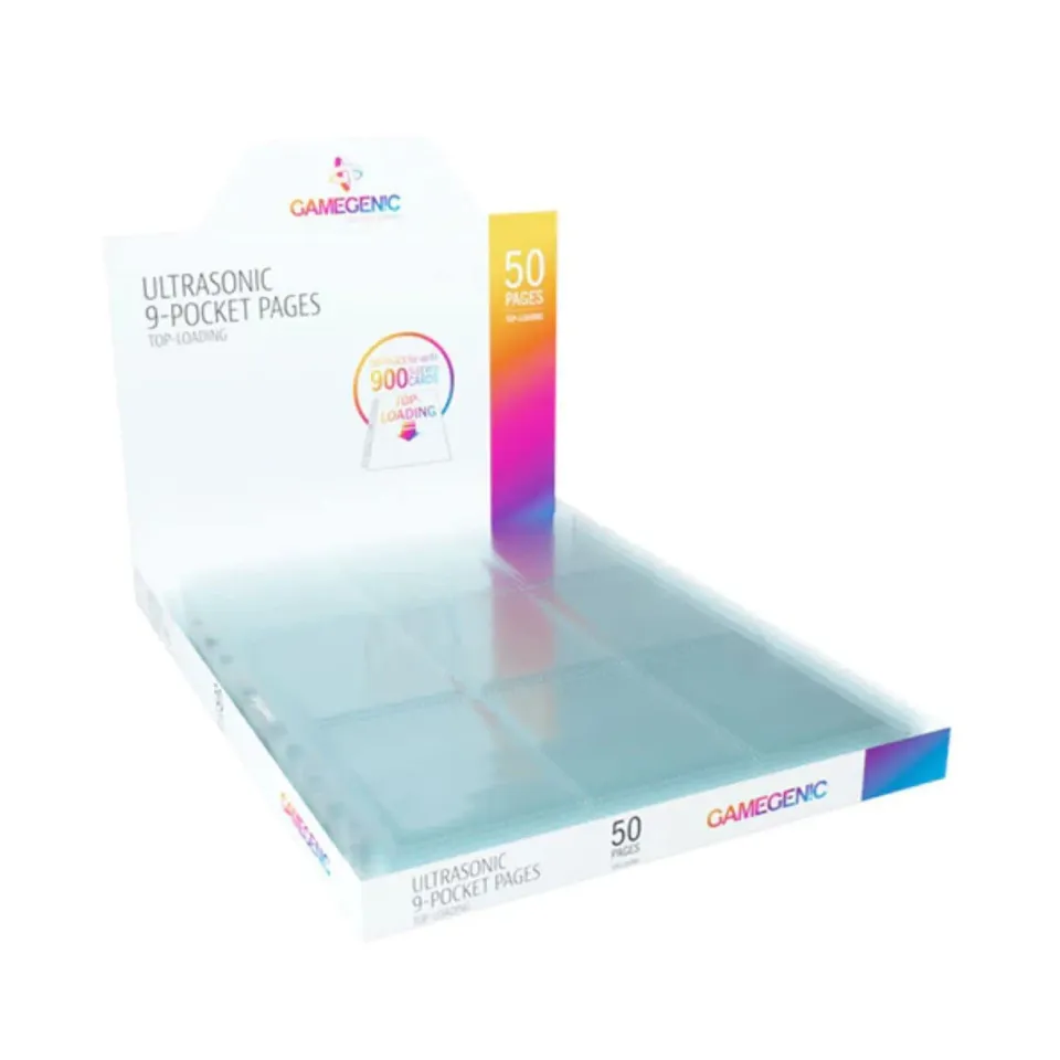Gamegenic Ultrasonic 9-Pocket Toploading Sammelkarten-Seiten 10er Pack