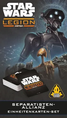 Asmodee Star Wars Legion Separatisten Einheitenkarten-Set 155 Karten