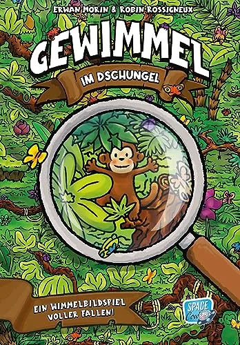 SPACE Cow Gewimmel im Dschungel Kinderspiel 2-4 Spieler Wimmelbild