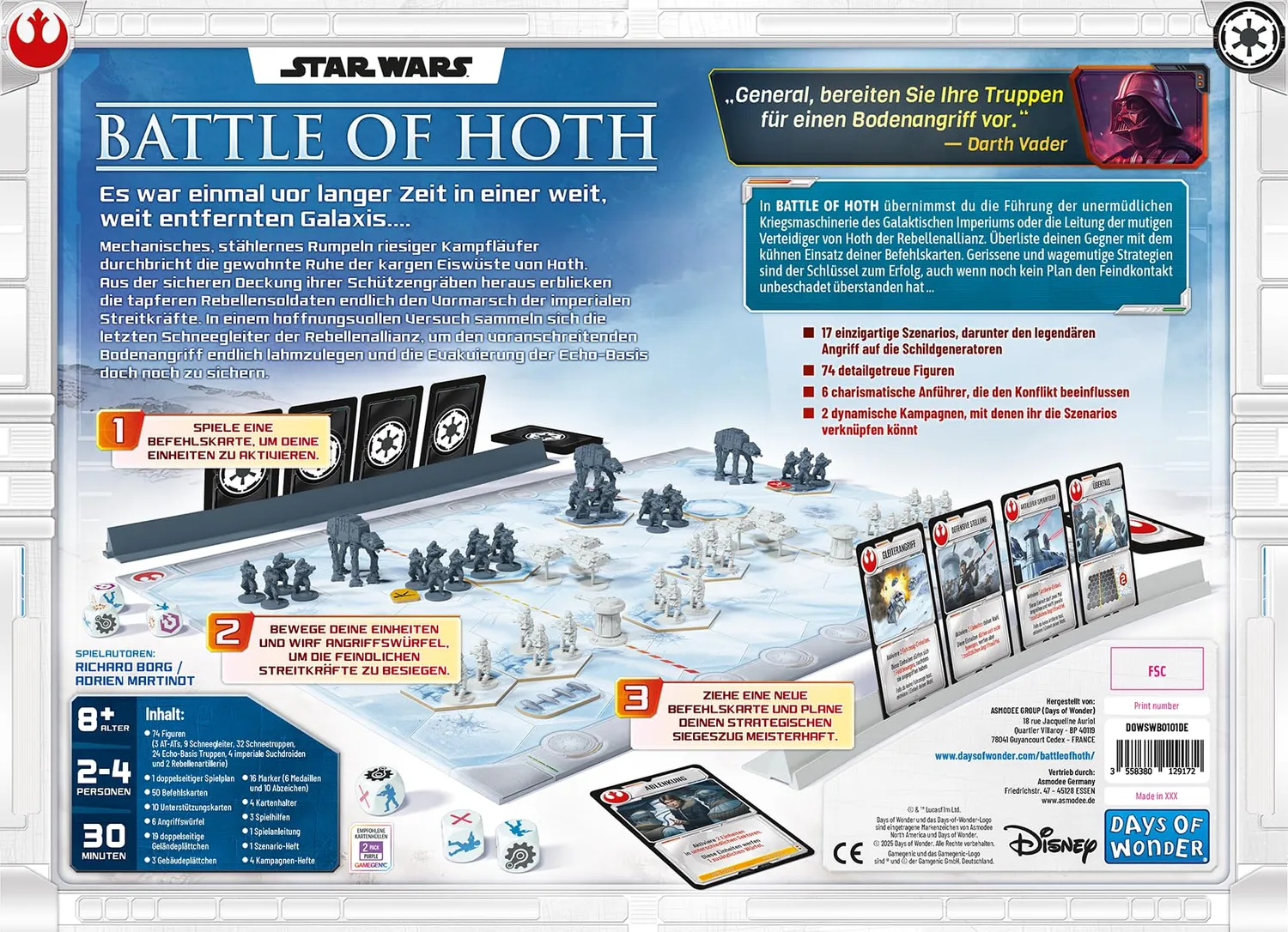 Star Wars Battle of Hoth Strategiespiel mit 74 Figuren