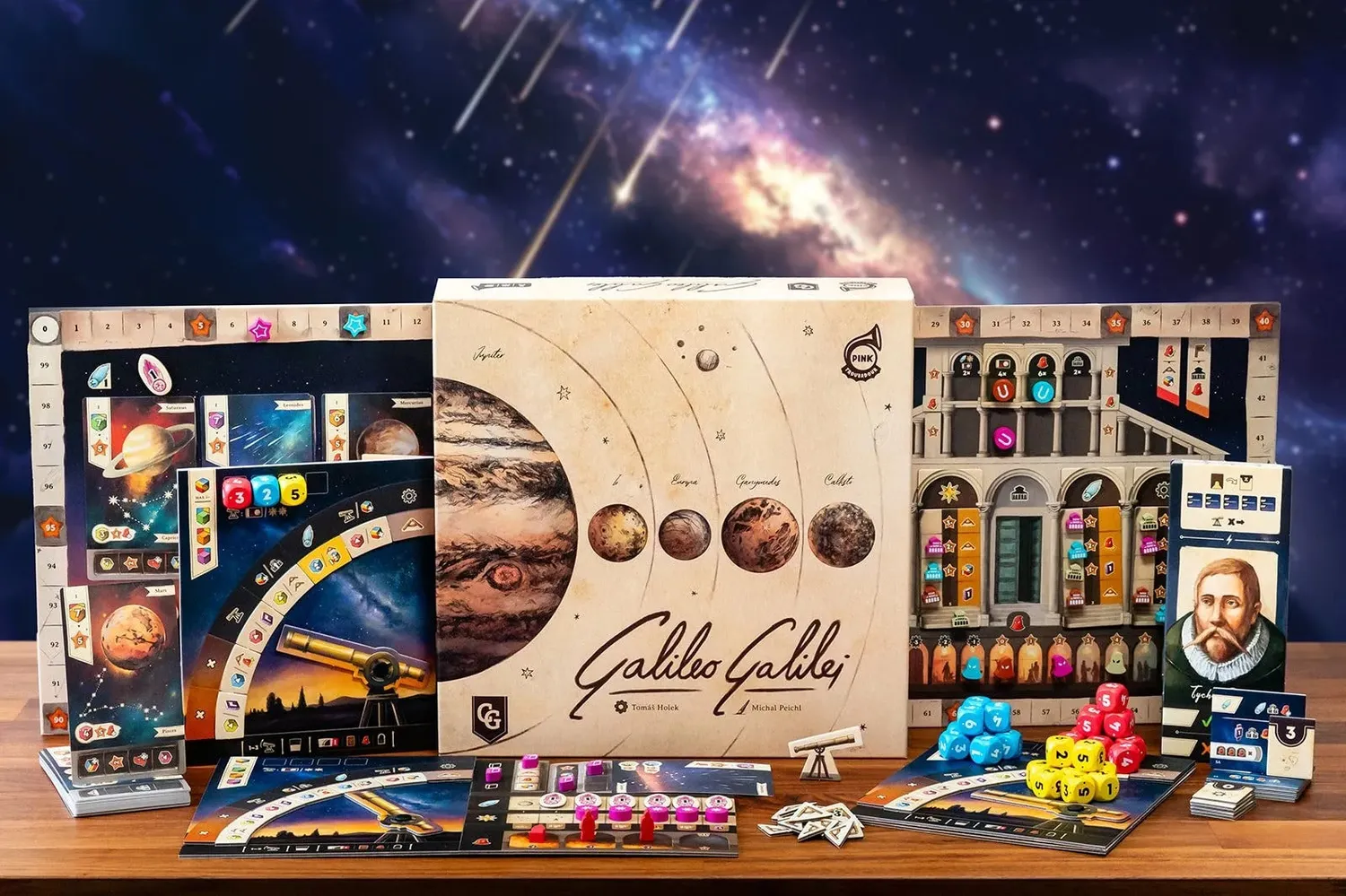 Capstone Games Galileo Galilei Brettspiel Astronomie