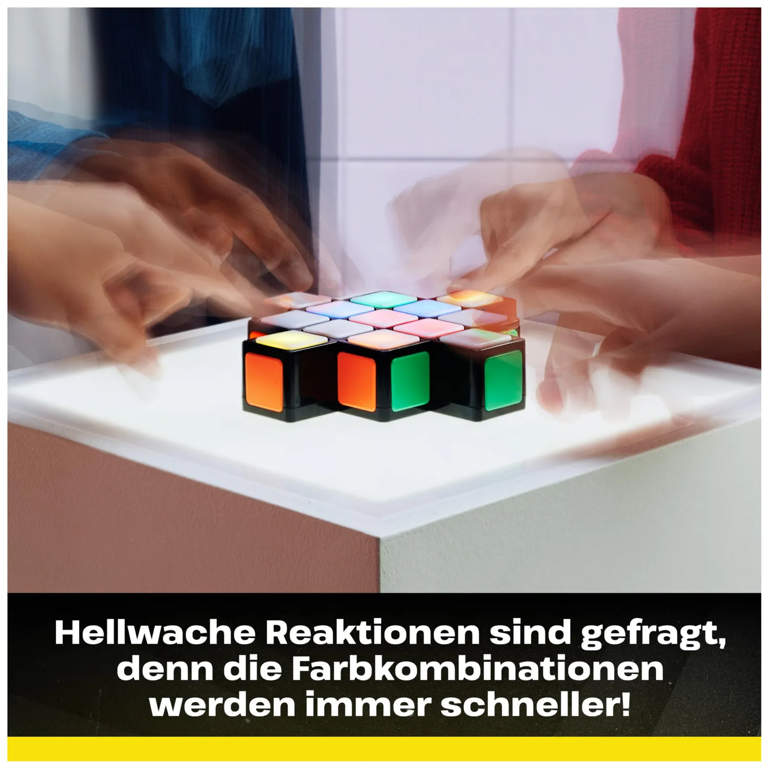 Rubik's Rush elektronisches Farbenspiel 1-4 Spieler ab 7 Jahren