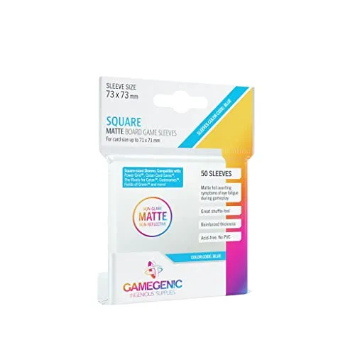 Gamegenic Matte Square Sleeves 73x73mm Kartenhüllen 50 Stück