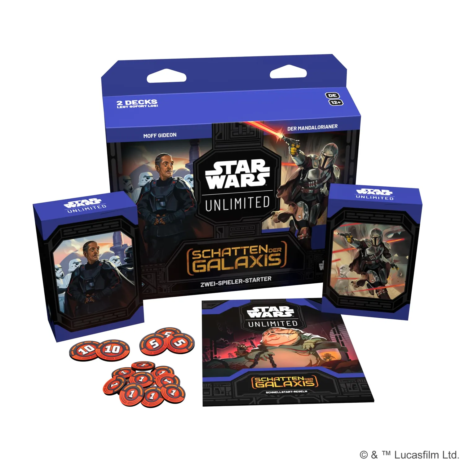 Star Wars Unlimited Schatten der Galaxis Starter 2 Decks Deutsch