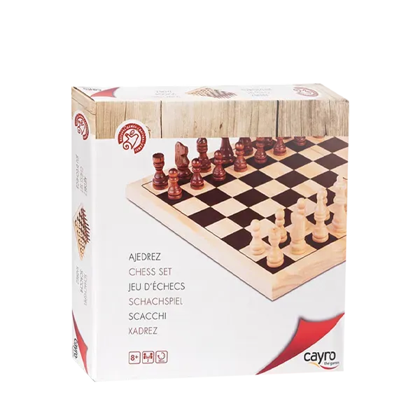 Cayro Scacchi Holzschach Familienspiel Klassik