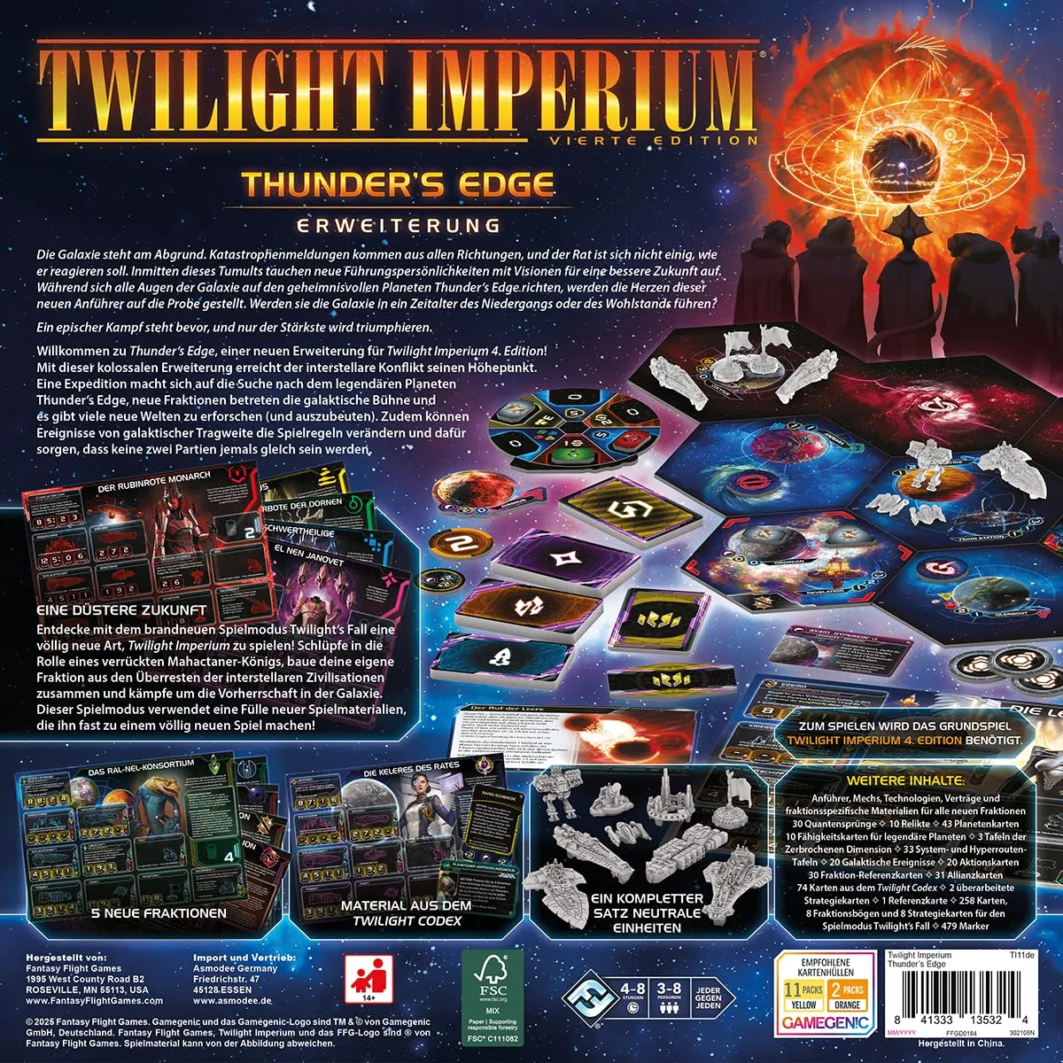 Twilight Imperium Thunder's Edge Erweiterung 4. Edition DE