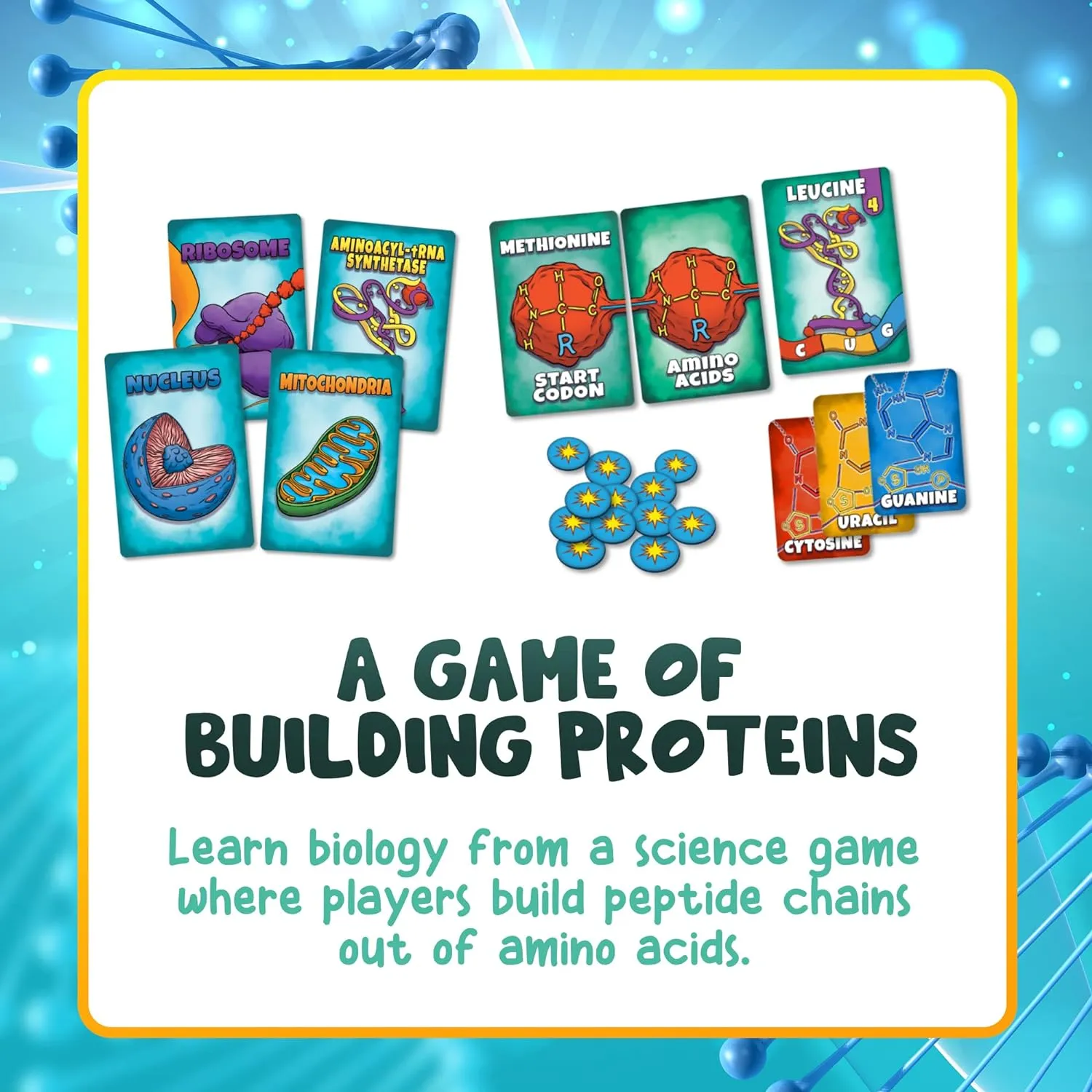 Genius Games Peptide Kartenspiel Protein Building 2-5 Spieler