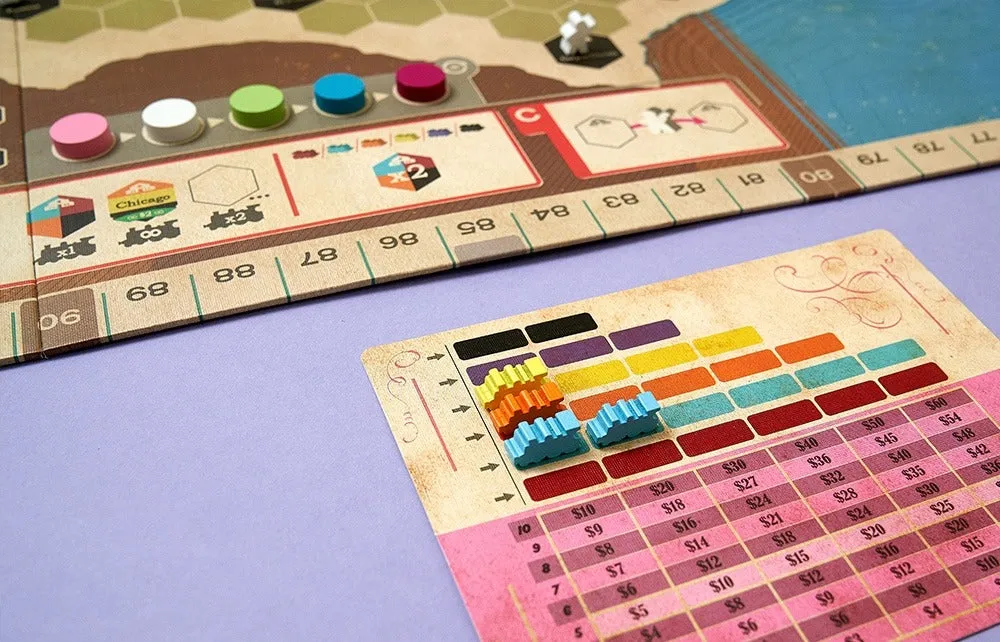 Capstone Games Iron Rail Ride the Rails Brettspiel Eisenbahn
