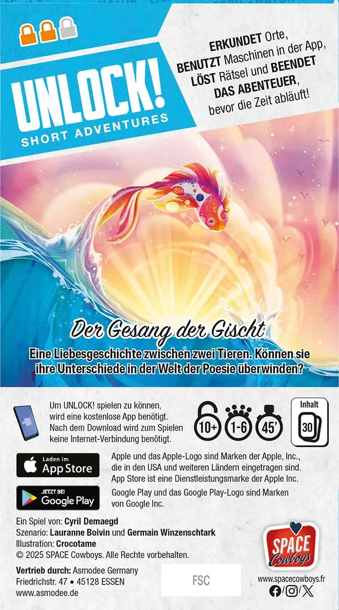 Unlock Short Adventures Der Gesang der Gischt Rätselspiel Deutsch