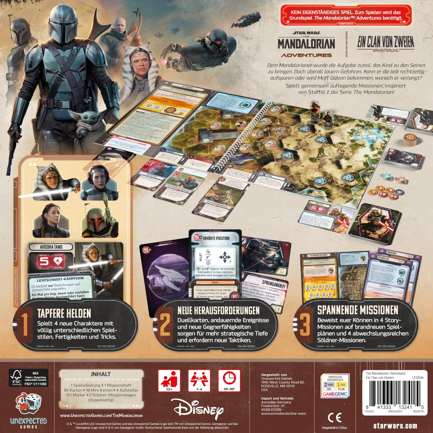 Asmodee The Mandalorian Adventures Ein Clan von Zweien Erweiterung