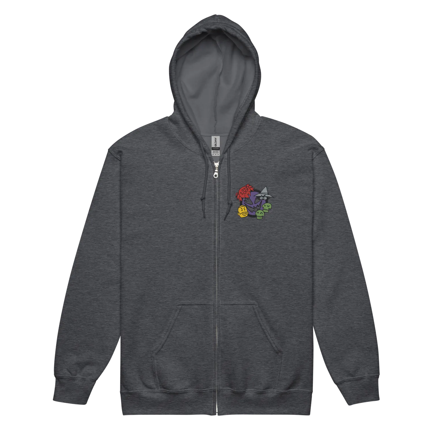 Leder Games Vast Zip-Hoodie Schwarz L Stick