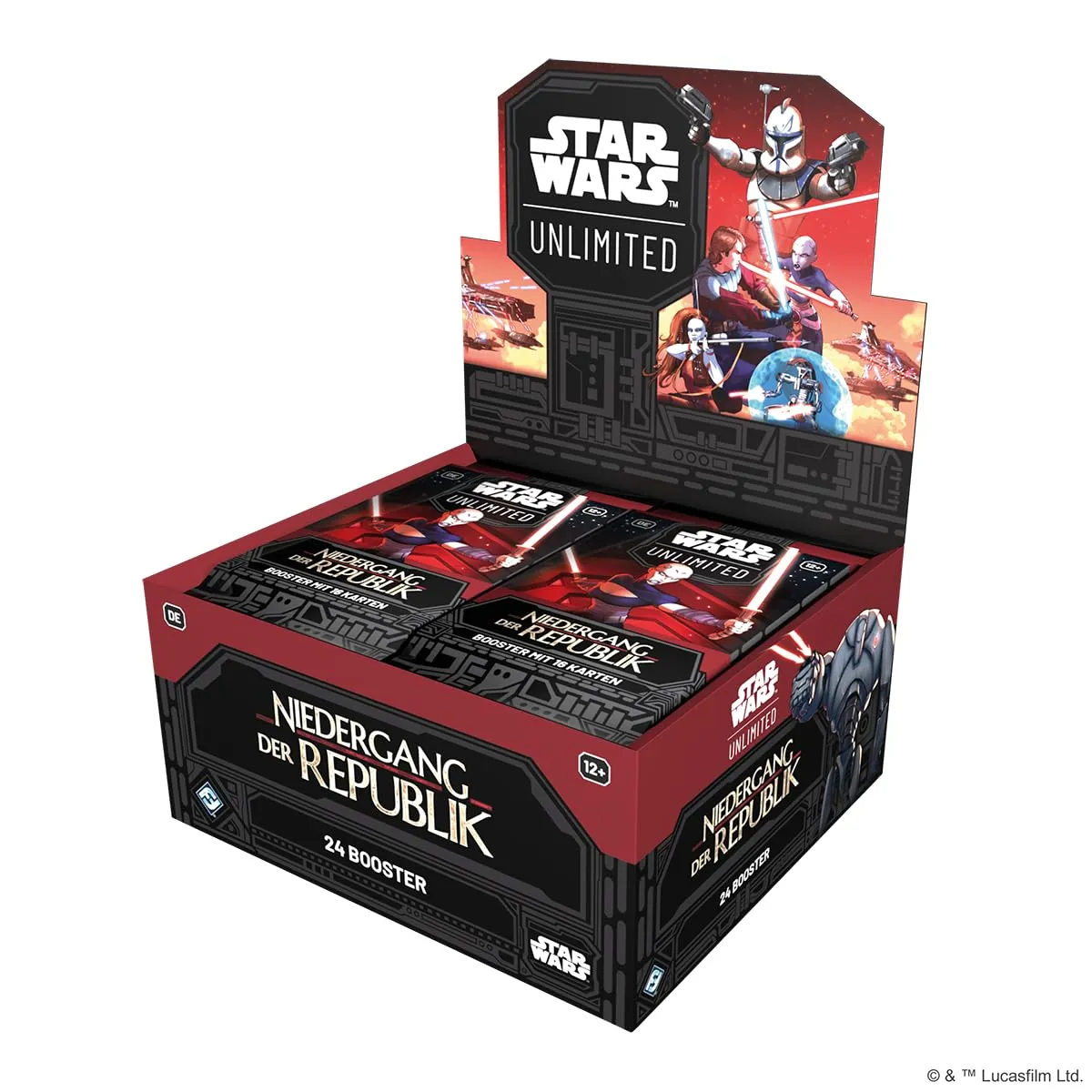 Star Wars Unlimited Niedergang der Republik Booster Display 24