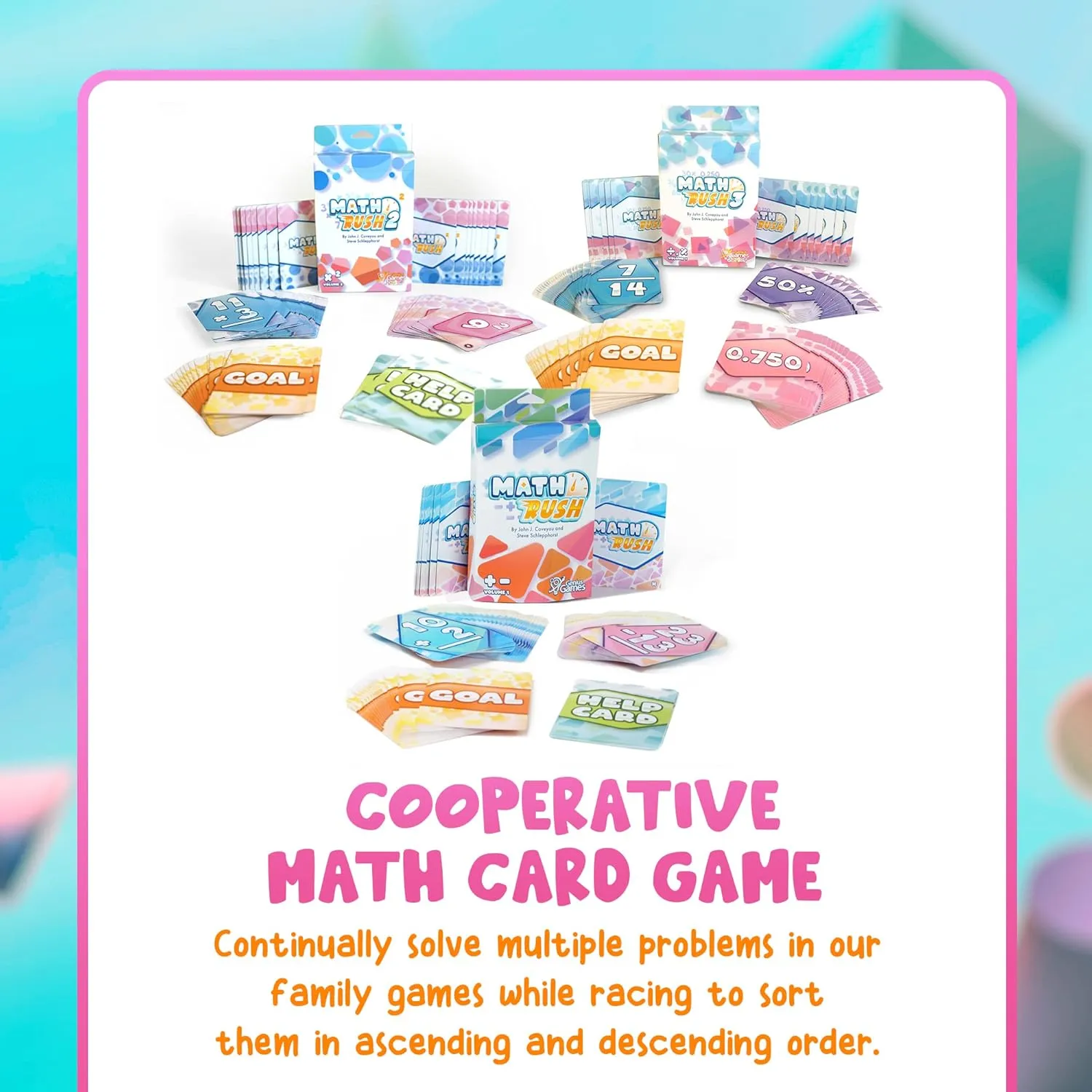 Genius Games Math Rush Bundle Kartenspiel Addition bis Brüche