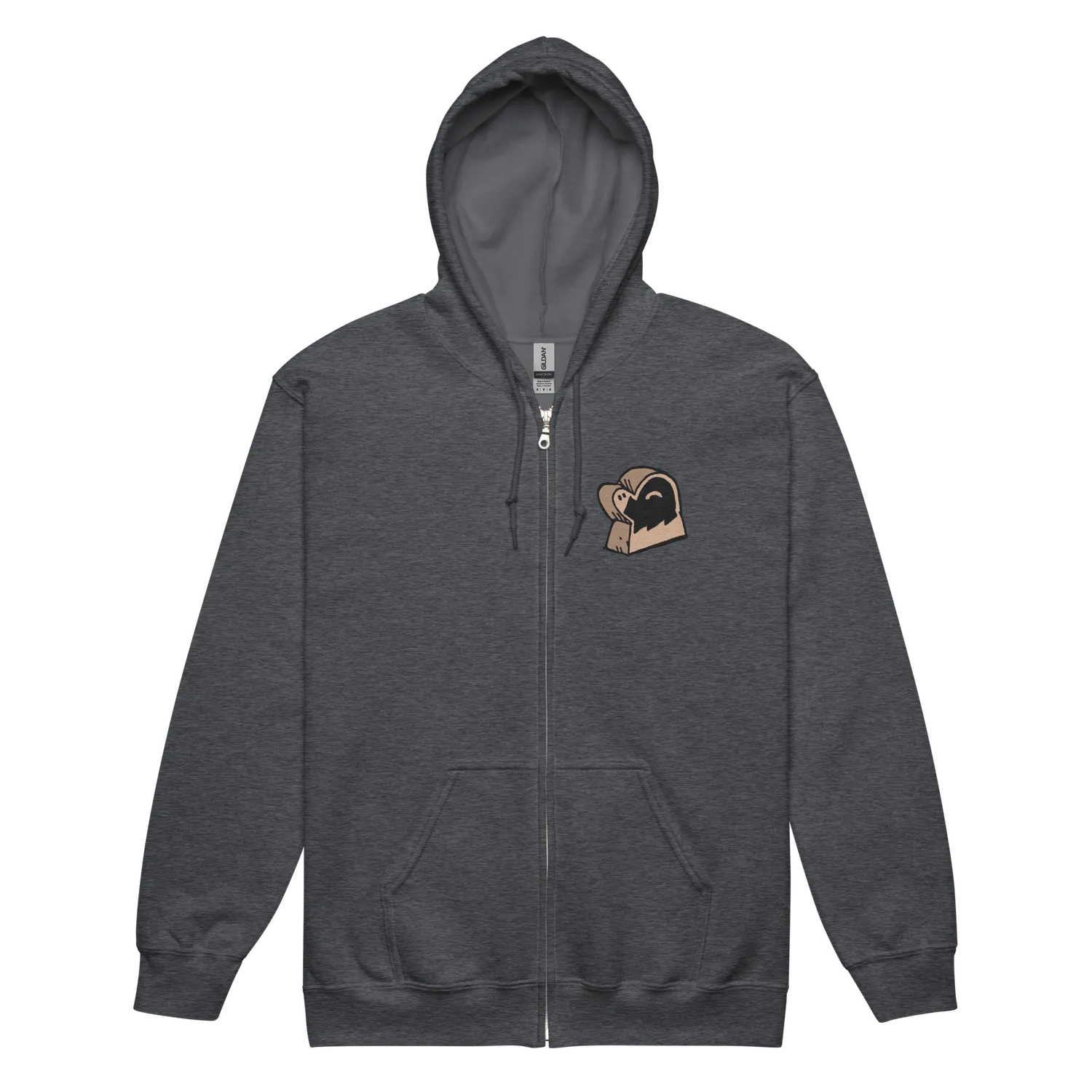Leder Games Root Underground Duchy Zip-Hoodie Schwarz Baumwolle