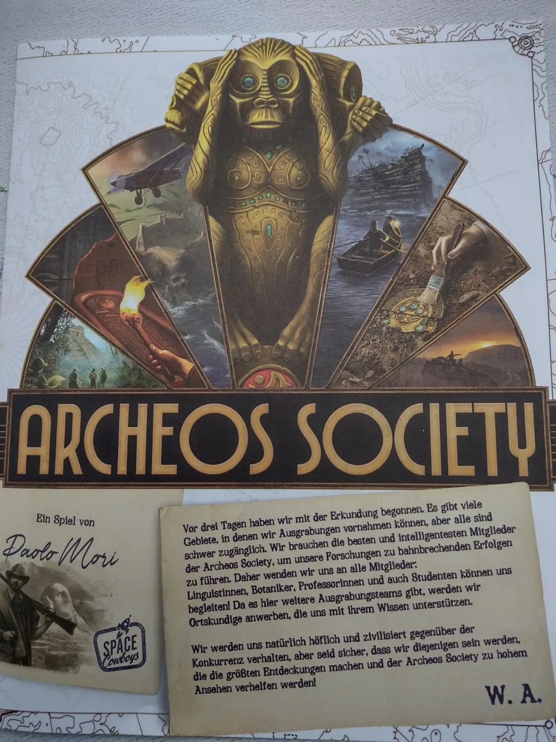 Space Cowboys Archeos Society Kennerspiel Expedition Deutsch
