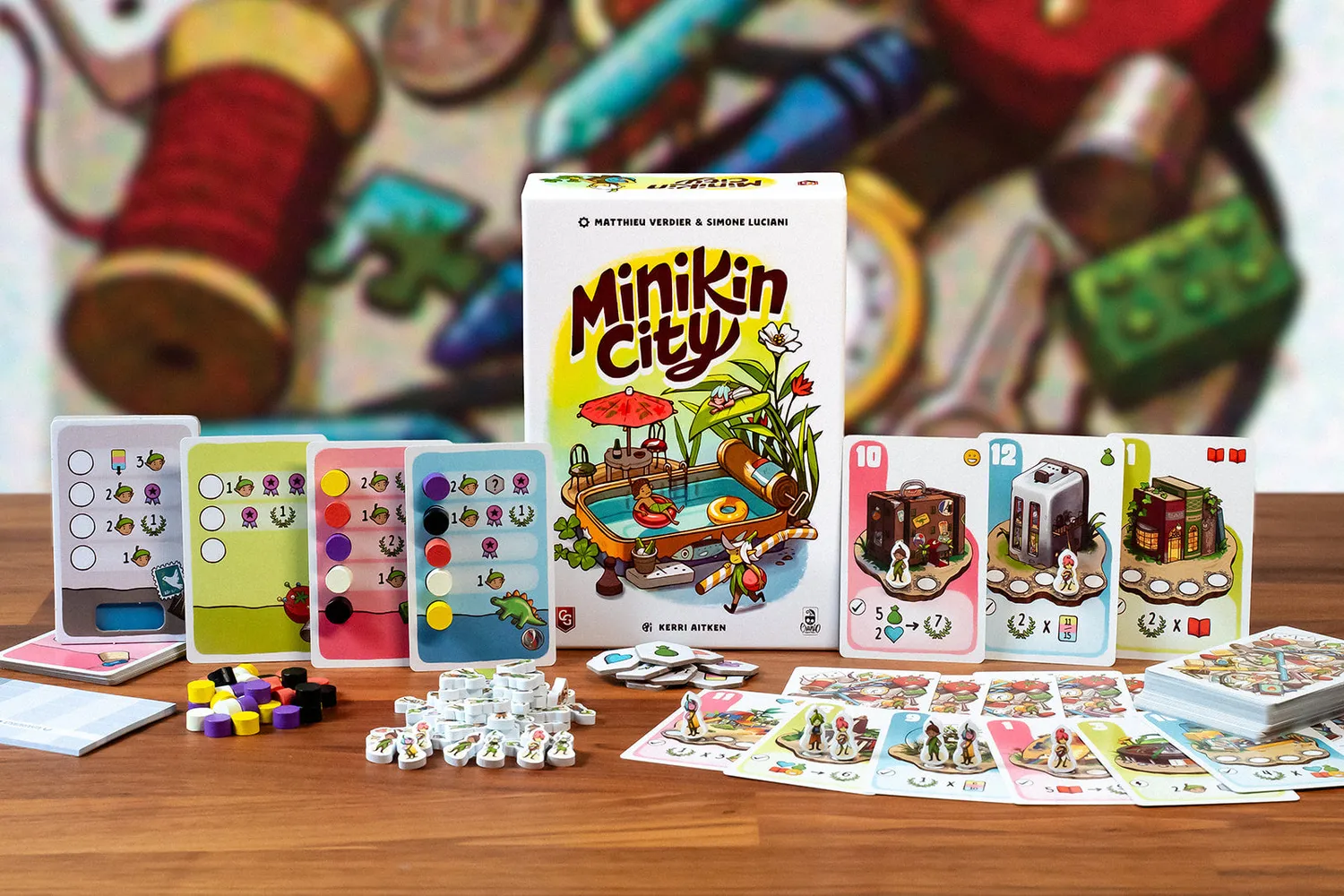 Capstone Games Minikin City Kartenspiel mit Festival-Promo