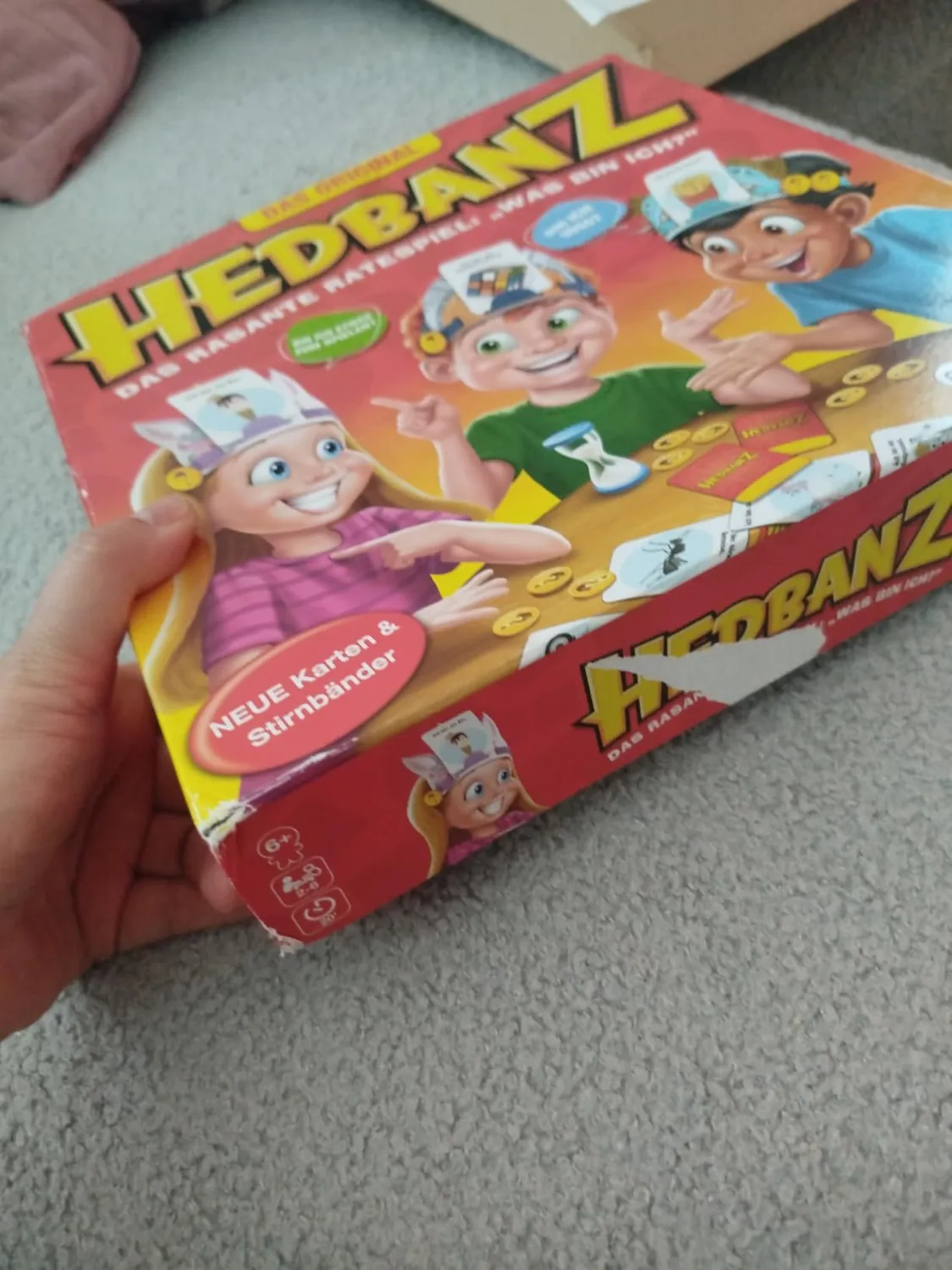 Spin Master Hedbanz Wer bin ich Ratespiel Braun Familie