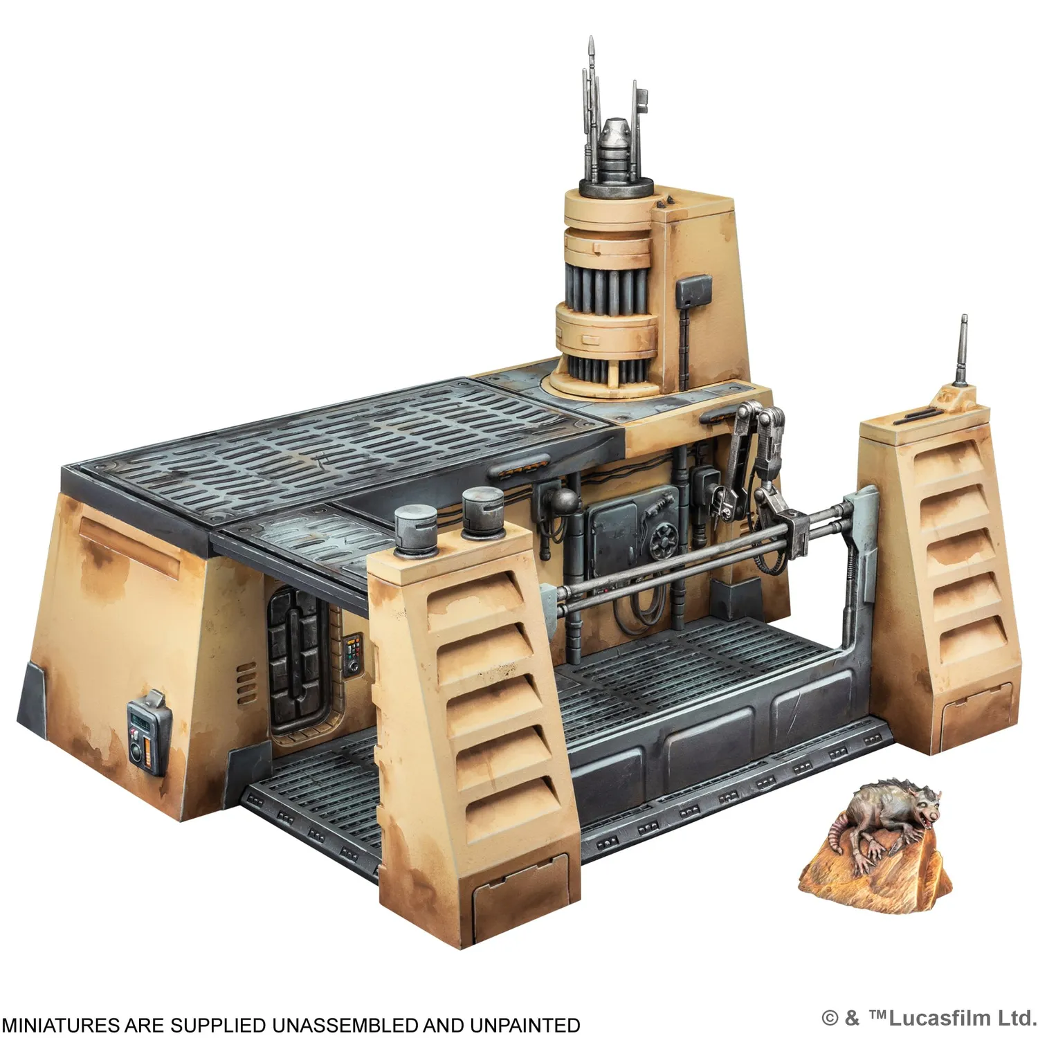 Asmodee Star Wars Shatterpoint Wartungshangar Geländeset Terrain Pack