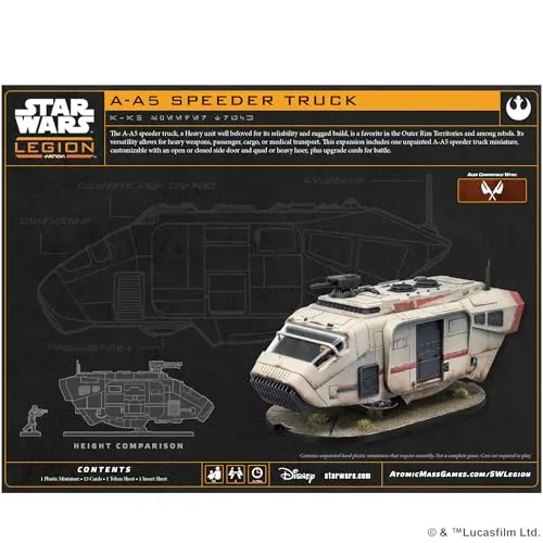 Asmodee Star Wars Legion A-A5 Speeder Truck Erweiterung unbemalt