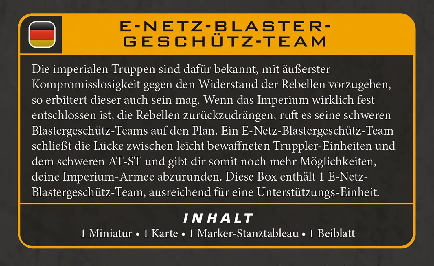 Star Wars Legion E-Web Heavy Blaster Team Erweiterung Imperium