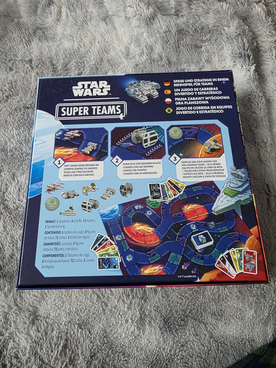 Asmodee Star Wars Super Teams Familienspiel Rennen 4 Teams