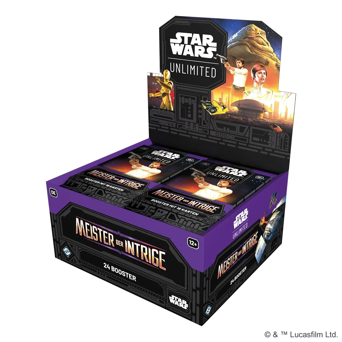 Asmodee Star Wars Unlimited Meister der Intrige Booster-Display