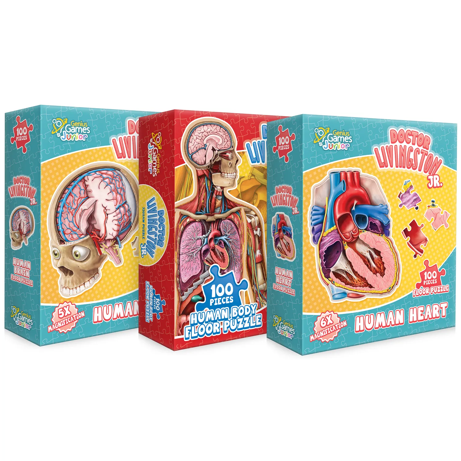 Genius Games Dr. Livingston Jr Bundle Puzzle Kinder 3er Set