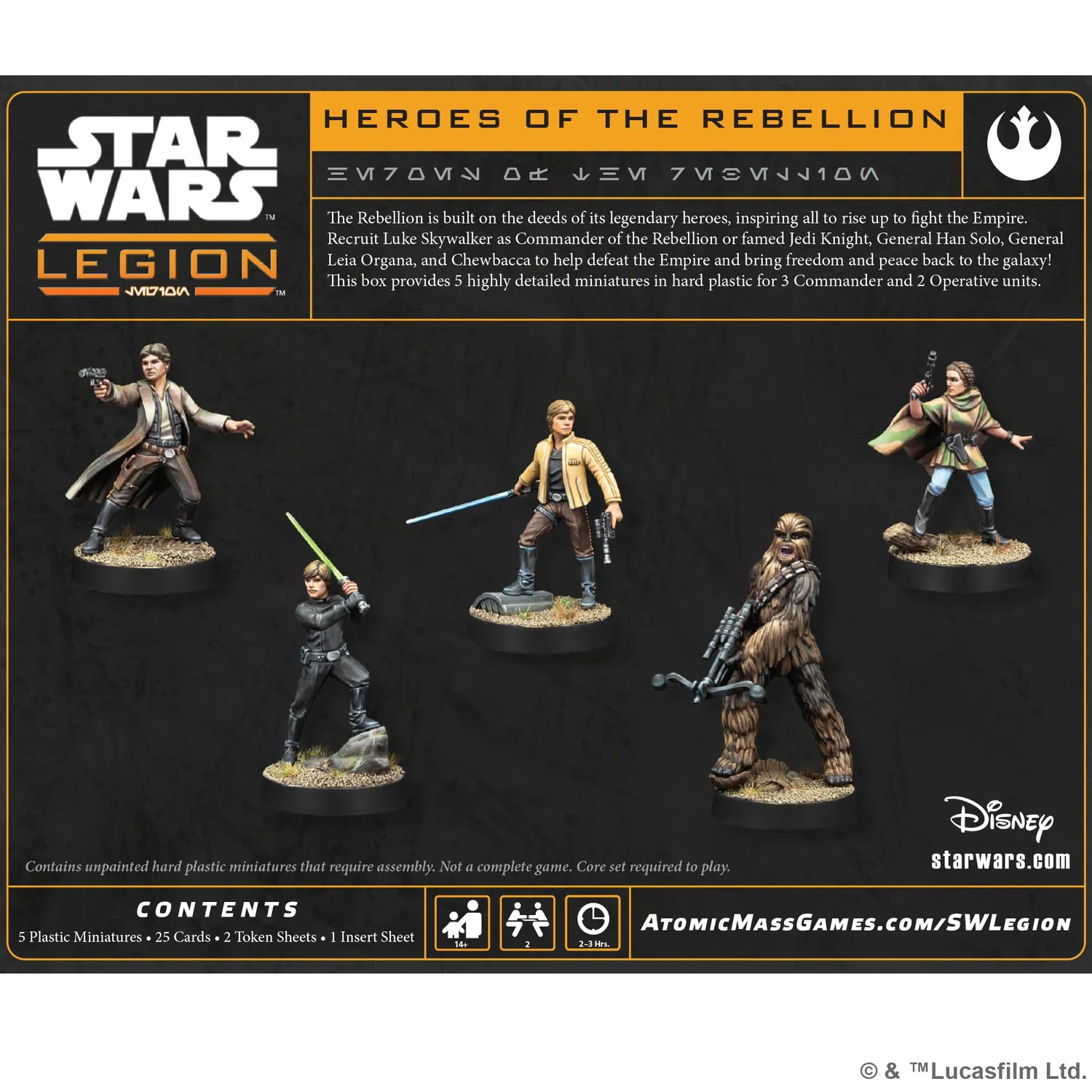 Asmodee Star Wars Legion Heroes of the Rebellion Erweiterung