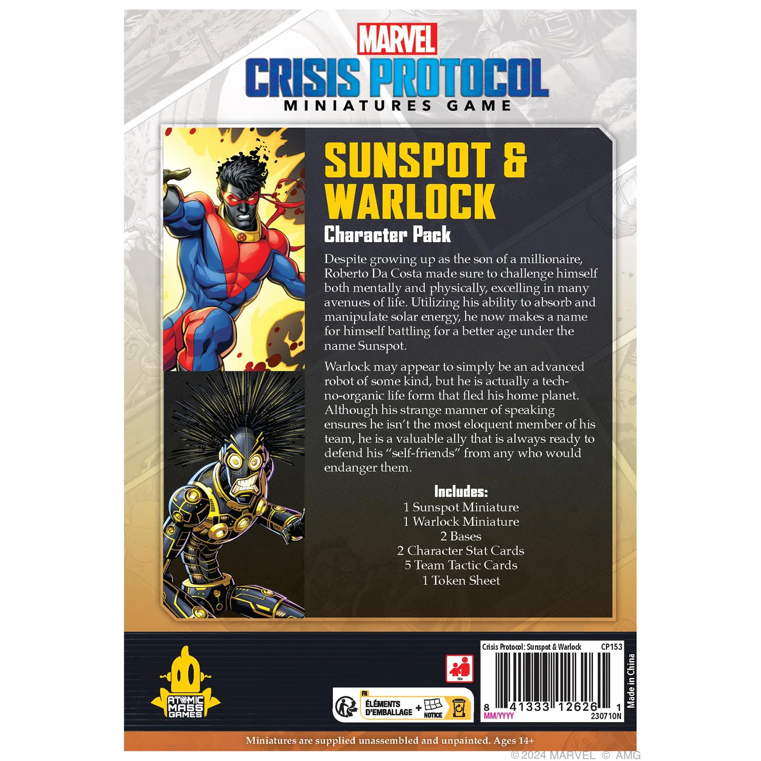 Marvel Crisis Protocol Sunspot Warlock Miniaturen-Erweiterung