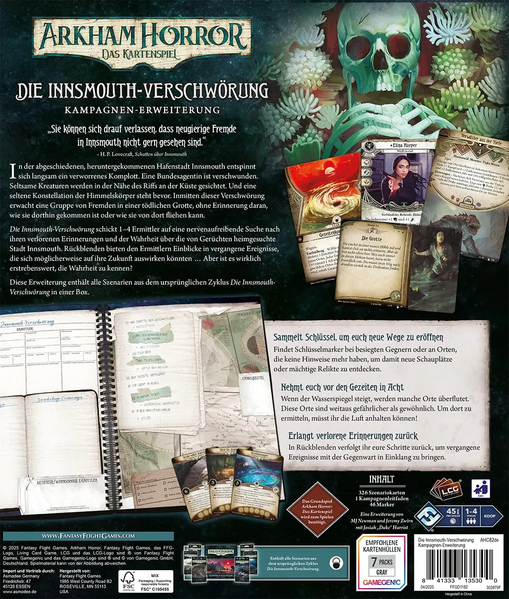 Arkham Horror LCG Innsmouth-Verschwörung Kampagne Deutsch